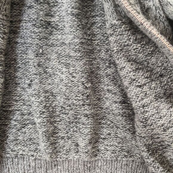 Vintage 1980s Handwoven Wool Cardigan - Open Front - Puff Shoulders - Picture 10 of 13